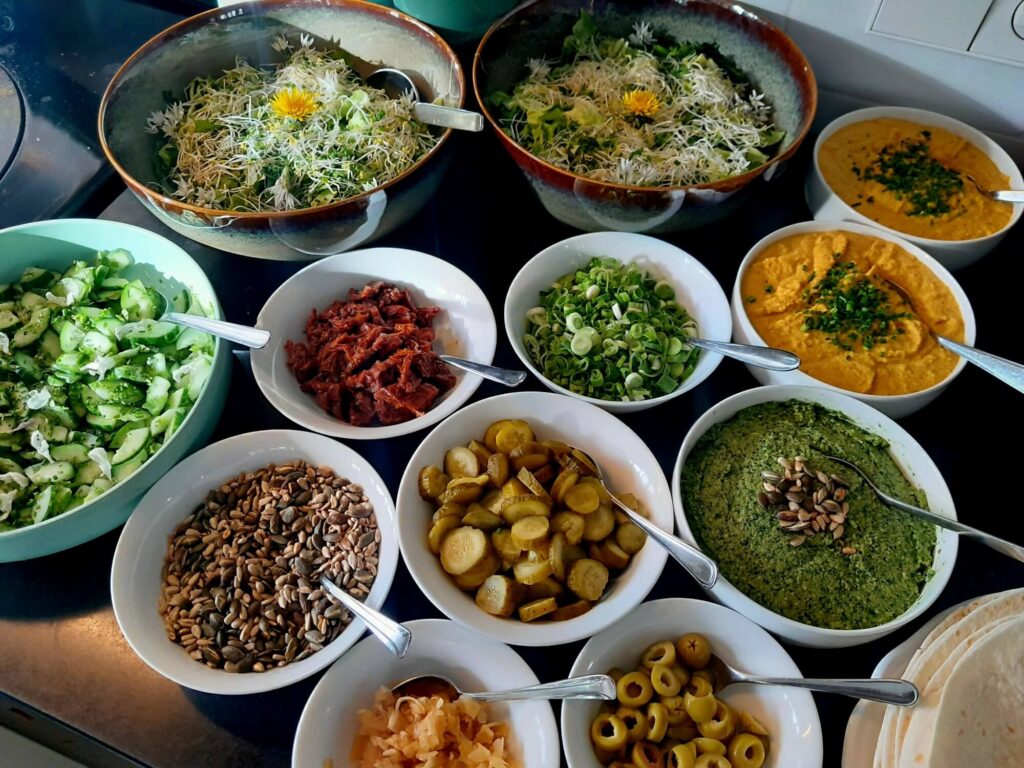 alle kleuren in het buffet