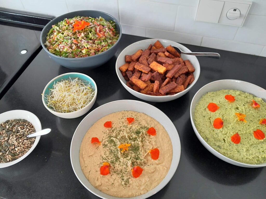 buffet met garnering