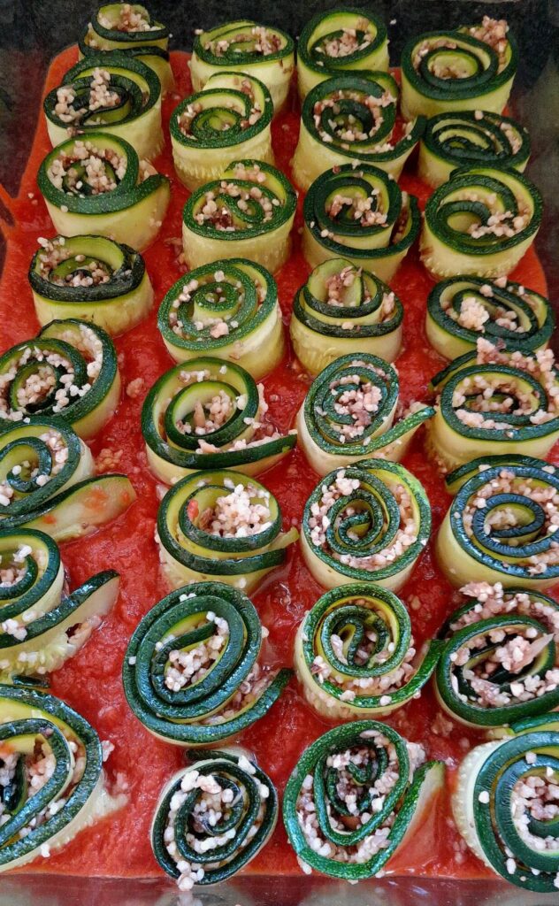 gevulde courgetterolletjes