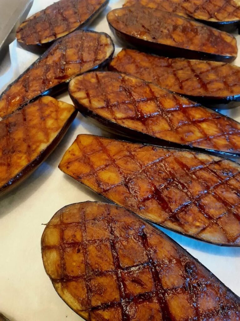 gegrilde aubergine