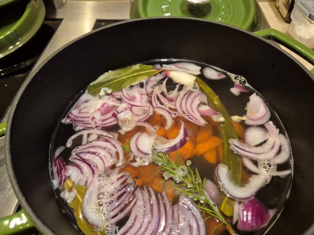 misosoep in de maak